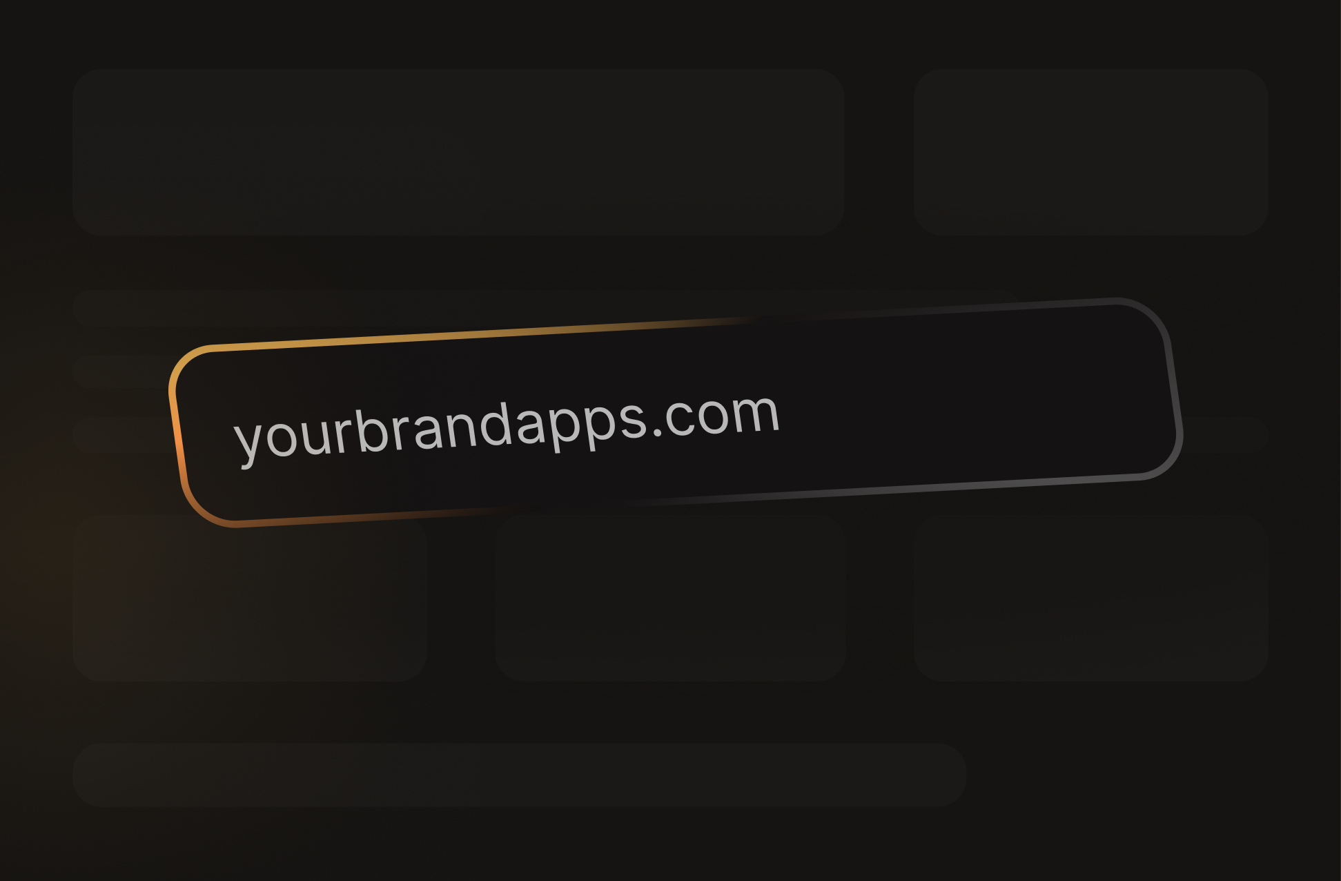 Publishing domain for customer apps